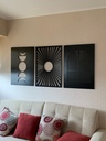 SET DE CUADROS MOON, SUN AND RAINBOW