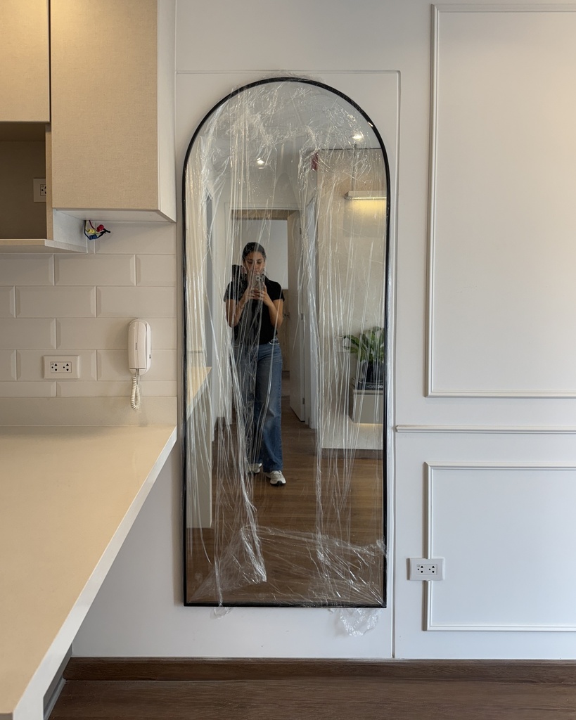 ESPEJO CUERPO COMPLETO "ARCO IRIS" NEGRO